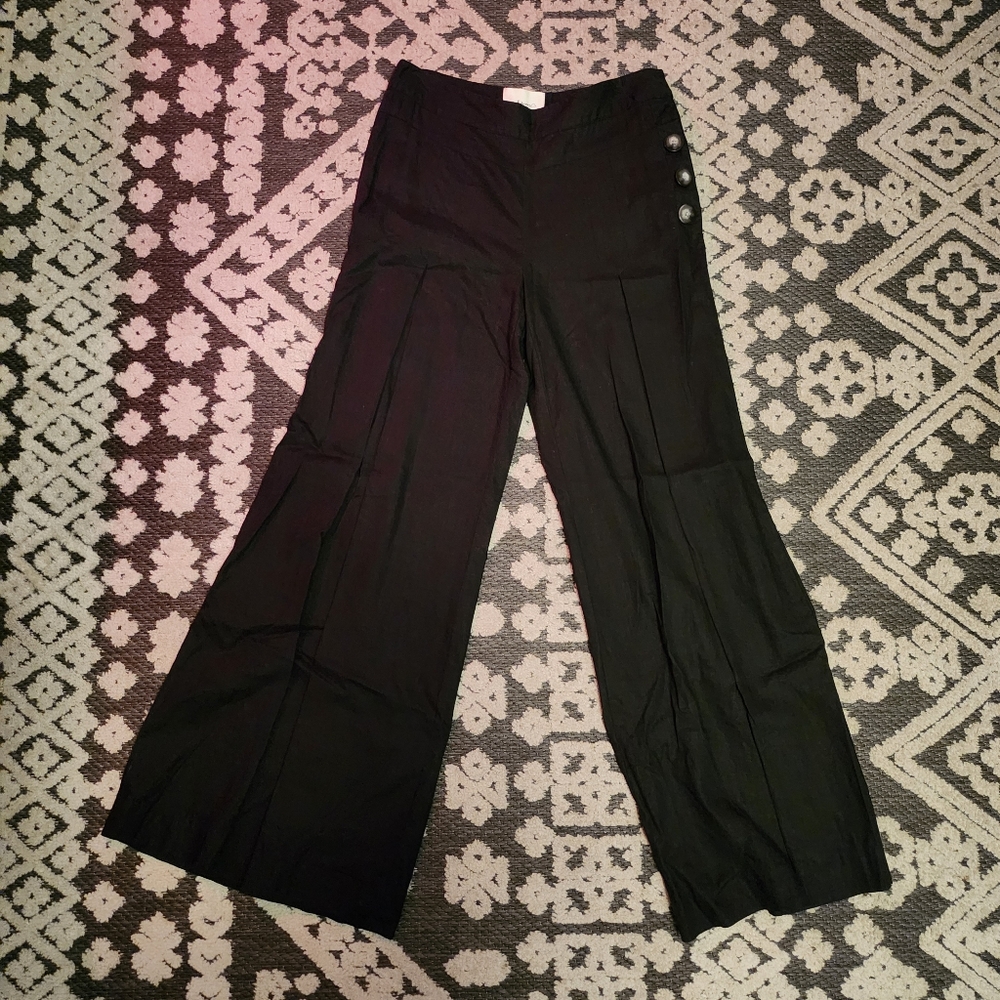 Elevenses Black Linen Pants Size 6